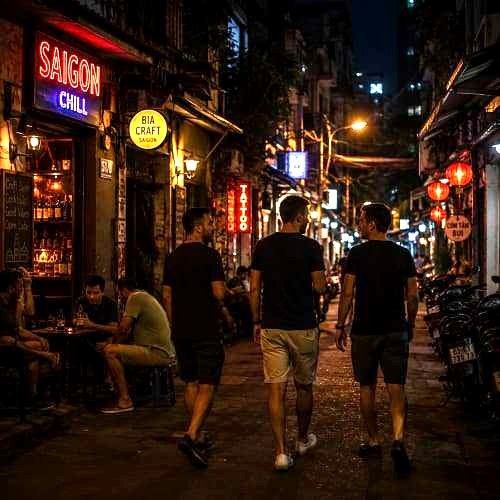 Saigon nightlife after dark on a private late-night walk