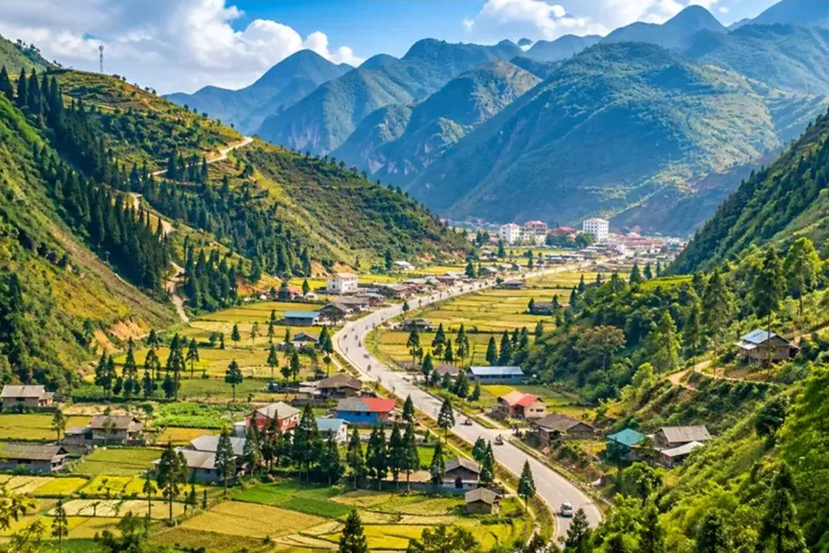 Ha Giang mountain roads and valleys in northern Vietnam