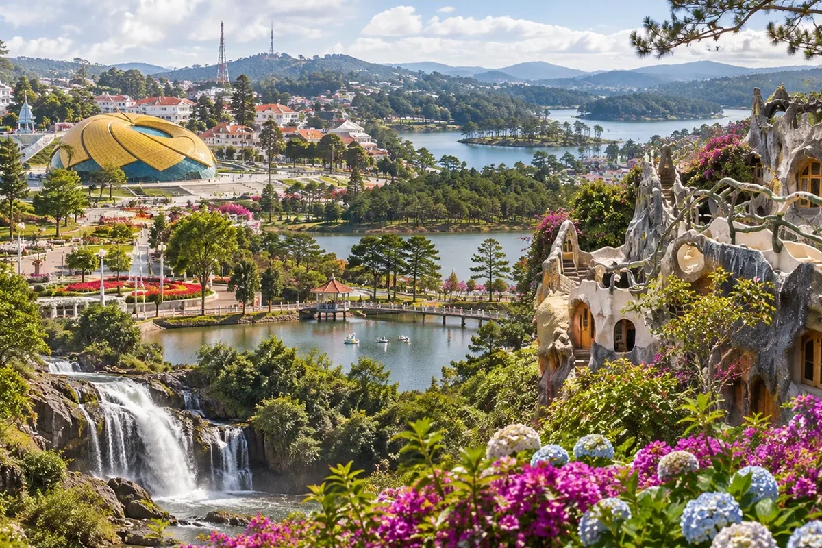 Da Lat landscapes and attractions in the Central Highlands