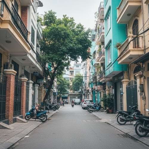 Saigon hidden street with daily local life in Ho Chi Minh City